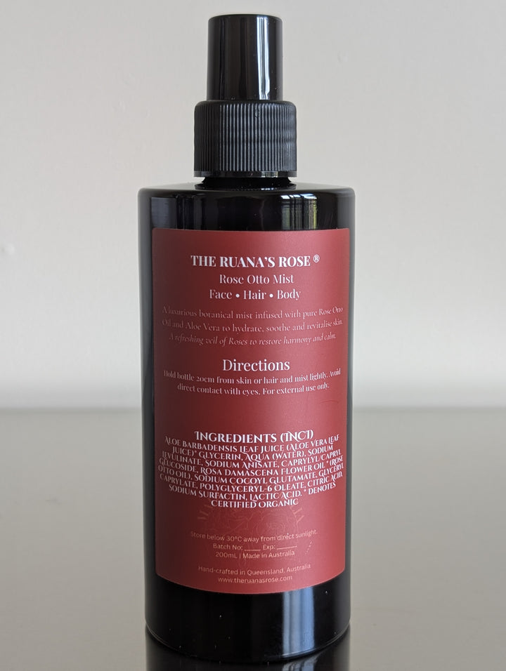 Rose Otto Floral Water - Face · Hair · Body Mist  200mL
