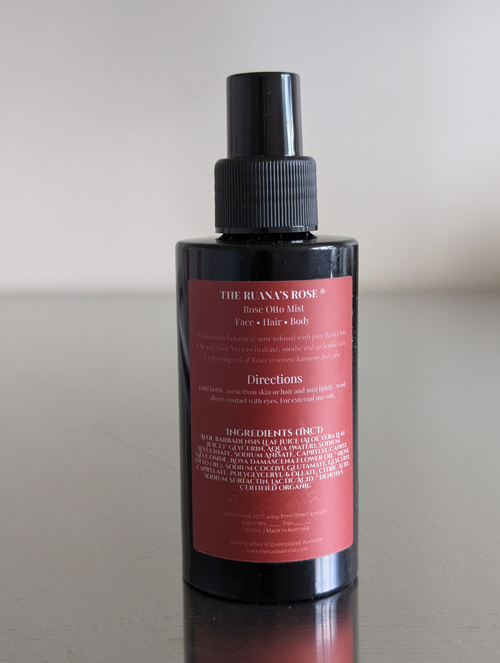 Rose Otto Floral Water - Face · Hair · Body Mist 100mL